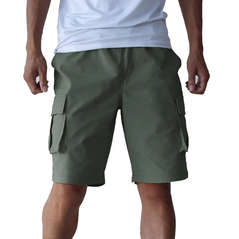 Plus Size Stretch Casual Overalls Shorts for Men