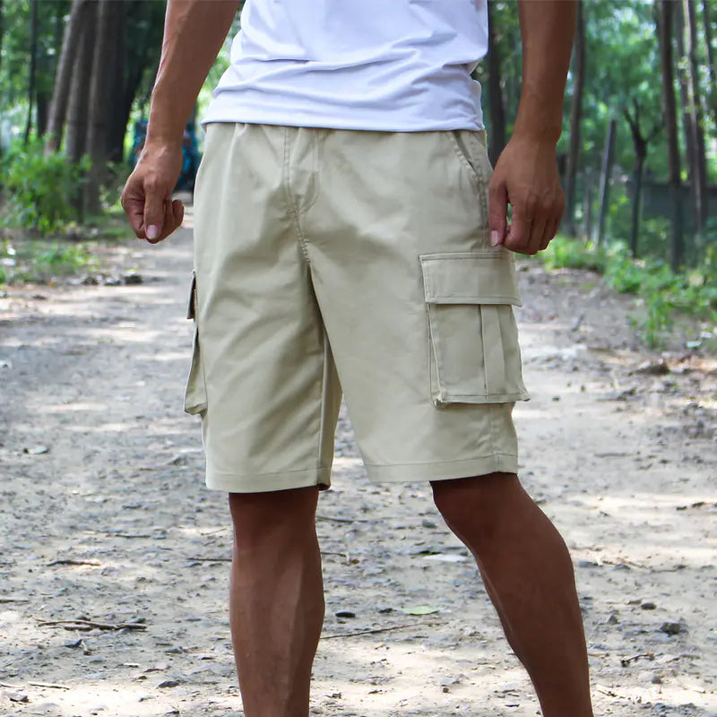 Plus Size Stretch Casual Overalls Shorts for Men