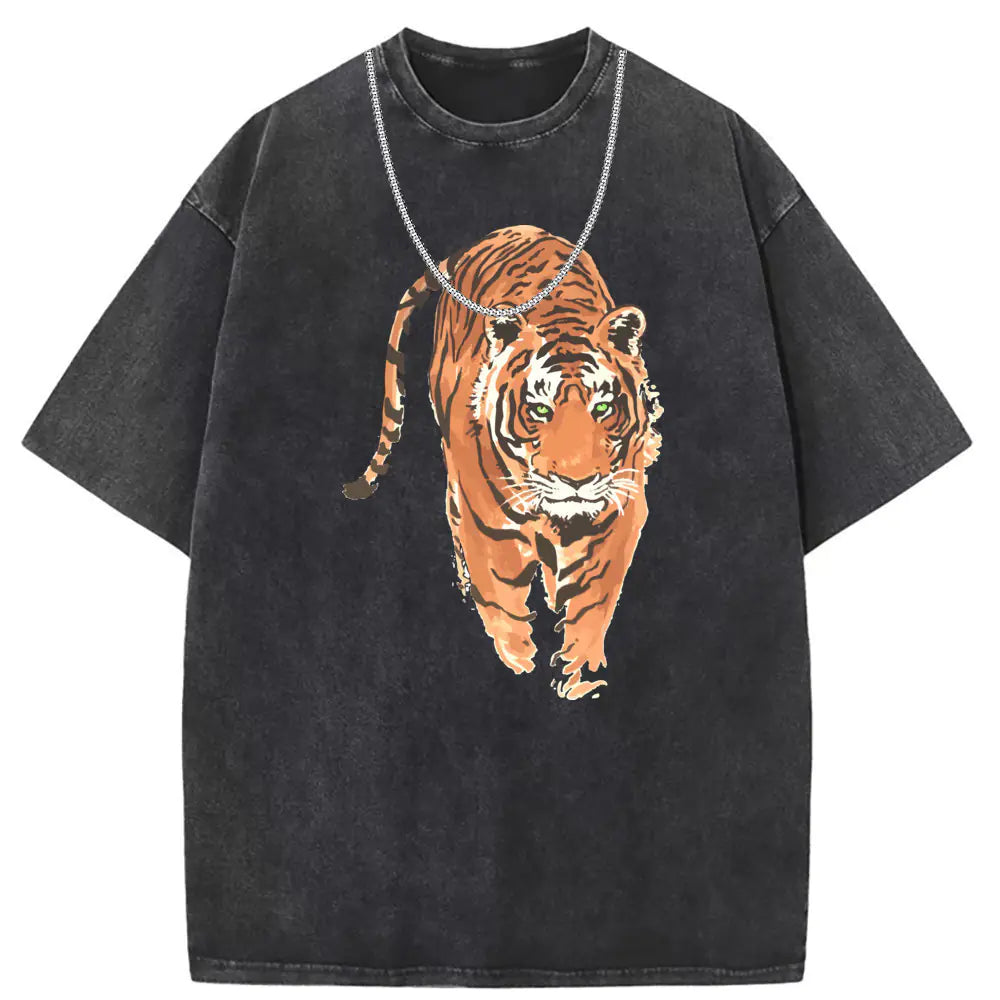 Vintage Distressed Short Sleeve T-Shirt for Couples