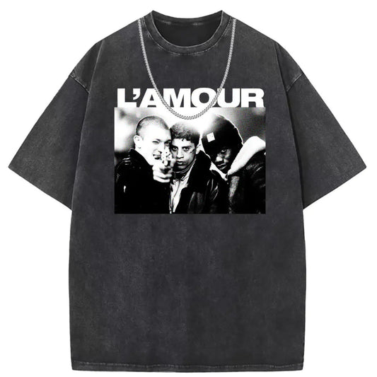 Vintage Distressed Short Sleeve T-Shirt for Couples