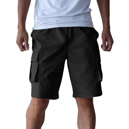 Plus Size Stretch Casual Overalls Shorts for Men