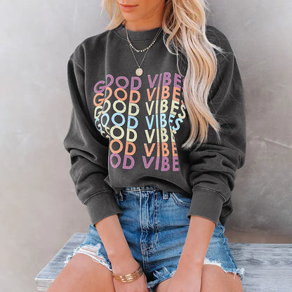 Printed Round Neck Casual Jacket for Women
