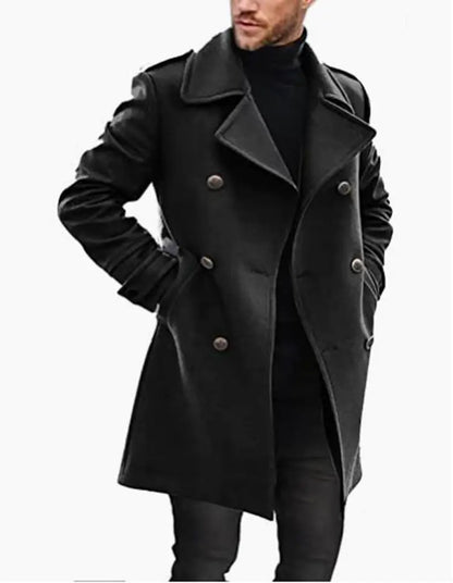 Warm Woolen Men's Padded Coat for Autumn and Winter