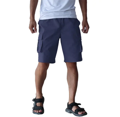 Plus Size Stretch Casual Overalls Shorts for Men