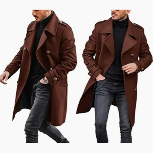 Warm Woolen Men's Padded Coat for Autumn and Winter