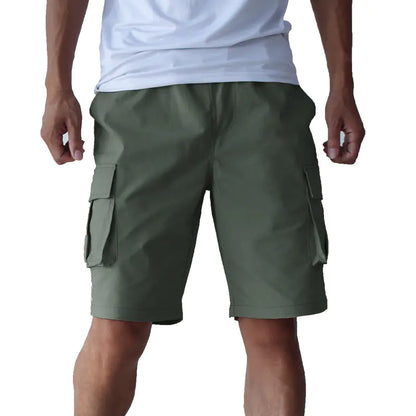 Plus Size Stretch Casual Overalls Shorts for Men