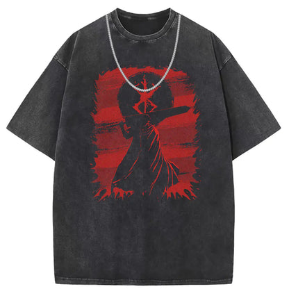 Vintage Distressed Short Sleeve T-Shirt for Couples